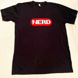 🤓 4/$20 🖤❤️Nerd❤️🖤 GUC T-Shirt men's M 100% cotton